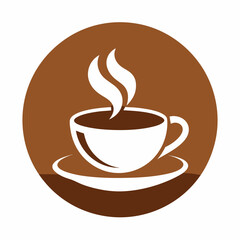 Obraz premium Coffee cup logo icon vector illustration. 