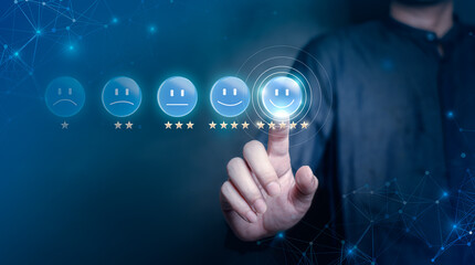 Customer Satisfaction Rating with Five Stars