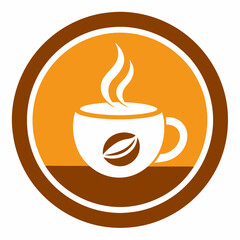       Coffee cup logo icon vector illustration.
