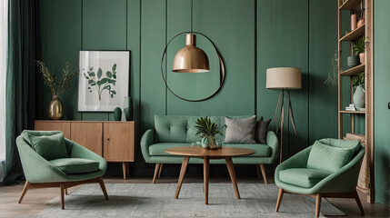 living interior with sofa