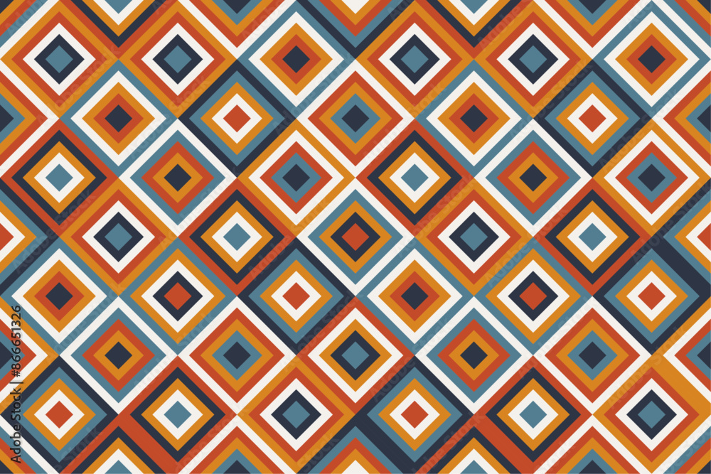 Aufkleber geometric background in abstract diamond style. vector diamonds are mosaiced and alternate.