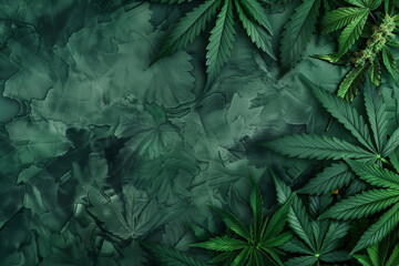smooth background for business presentation about legaliced medical cannabis marihuana 