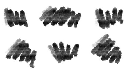 set of scribbles transparent png