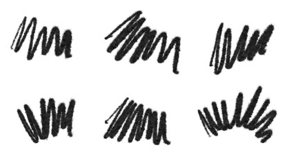 set of scribbles transparent png