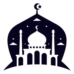 Mosque Silhoutte Aesthetic