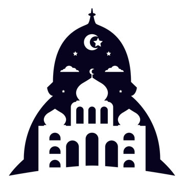 recommend clip art: Mosque Silhoutte Aesthetic