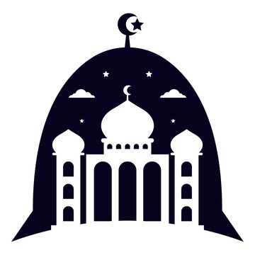 recommend clip art: Mosque Silhoutte Aesthetic