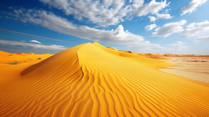Discover the allure of golden dunes in our top desert wallpapers., clean background, Photo stock style, clean background, no copyrighted logo, no letters
