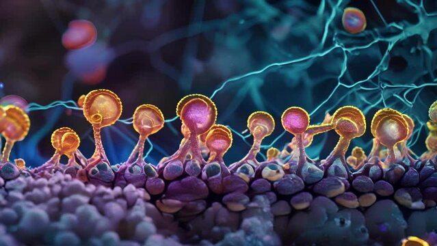 A striking view of apical meristem cells in a root tip actively generating new roots and absorbing nutrients.
