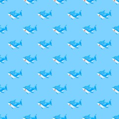 seamless pattern with fishes