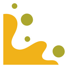 Abstract blob Corner