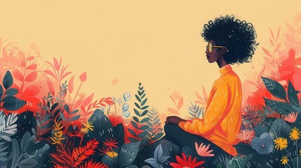 A nurturing and supportive depiction of emotional wellbeing