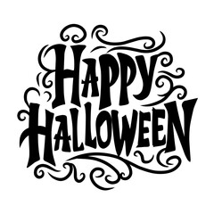 Happy halloween text