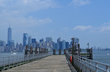 Panorama Manhattanu z Liberty Island © Ewa