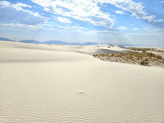 Wavy Sand Dunes at White Sands National Park