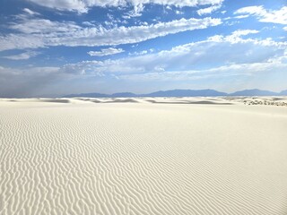 Wavy Sand Dunes at White Sands National Park