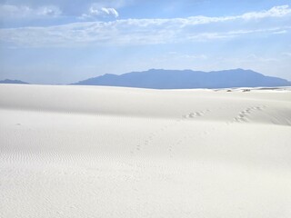 Wavy Sand Dunes at White Sands National Park