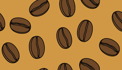 Obraz premium Royalty-Free Coffee Beans Vector Illustration