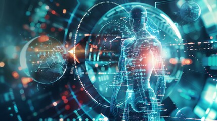 Revolutionary Health Horizons: Abstract Photo Capturing the Essence of Medical Innovations for Human Well-being
