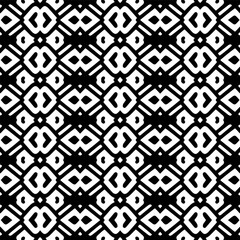 Vector monochrome pattern, Abstract texture for fabric print, card, table cloth, furniture, banner, cover, invitation, decoration, wrapping.seamless repeating pattern.Black and white background.