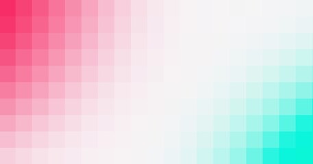 Pink white cyan shades tricolor grid pixels mosaic abstract pixelate luxembourg pattern geometrical divided background banner