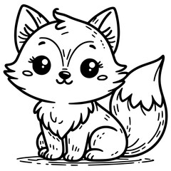 cartoon of fox