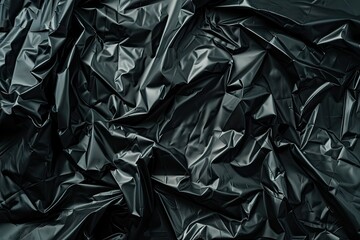 black polyethylene rumpled. abstract background. space for text