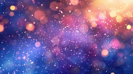 Obraz premium Blurred gentle background with bokeh effect. Holiday Lights.