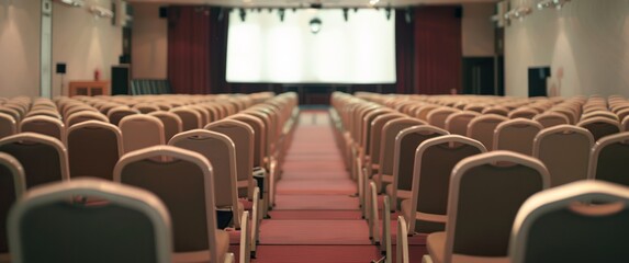 Hall room seminar blur lens