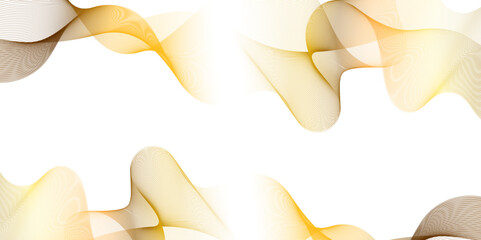 Vector abstract luxury golden line art wavy flowing dynamic gold isolated on transparent background in concept luxury, wave, ocean, technology, book cover.