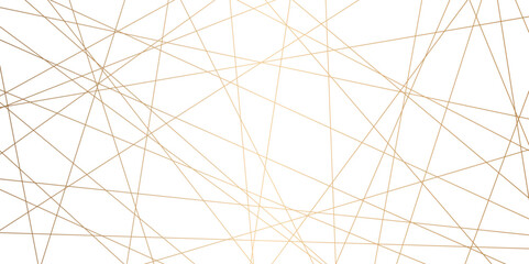 Obraz premium Abstract luxury seamless premium shiny golden random chaotic square and triangle lines on transparent background. Vector, illustration