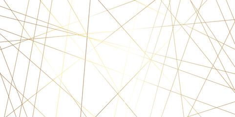 Seamless luxury geometric premium golden random chaotic lines on transparent background. Luxury banner presentation gold line vector, illustration.