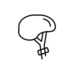 helmet line icon
