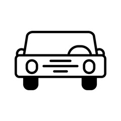 Vacation car icon symbol illustration