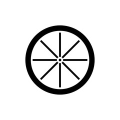 Obraz premium bike glyph icon