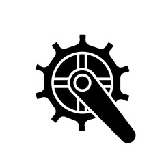 crankset glyph icon