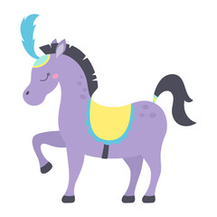cartoon circus horse