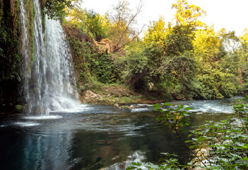 The canyon formed by Antalya Duden waterfall is a popular destination for those who want to cool off in hot weather.