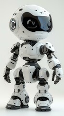 Futuristic Robot with Human-like Features