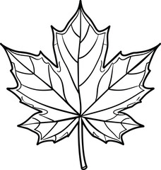 black and white leaf