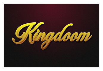 Kingdome typography premium editable text effect