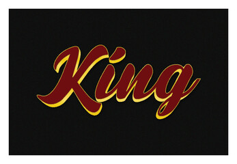 King typography premium editable text effect