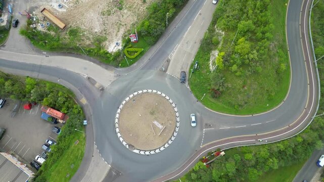 Aerial View of Strood Town of Rochester, Kent, England United Kingdom. April 20th, 2024