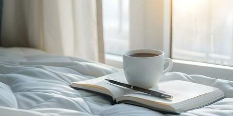 Morning routines provide a peaceful moment for reflection before the day starts. Concept Morning Routines, Peaceful Reflection, Daily Rituals, Mindful Start