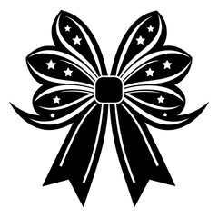 black and white ornament