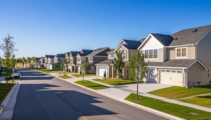 Modern Suburban Homes in North Carolina, Spacious Lots with Multiple Garages, Embodying Neighborhood Unity