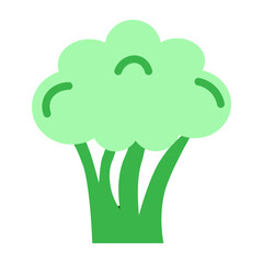 Broccoli Vector Flat Icon Design