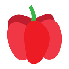 Bell Pepper Vector Flat Icon Design