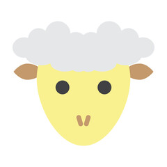 Lamb Vector Flat Icon Design