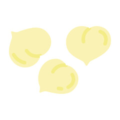 Chickpeas Vector Flat Icon Design